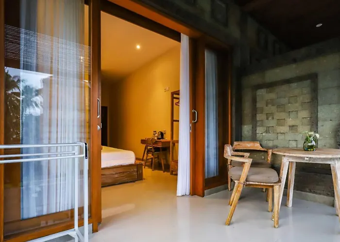 Harmony House R5 - Rice Field View, 2 Min Center - Shared Pool Pensión Ubud